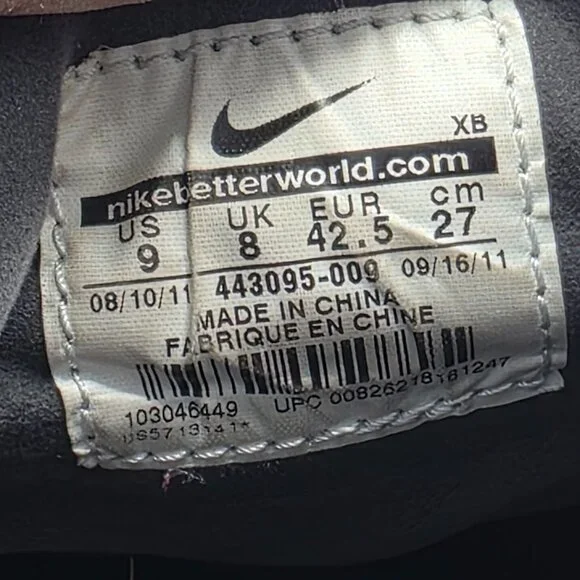 Nike SB Zoom Stefan Janoski Mid Mens Size 9 Black Brown Sneaker Shoes Casual